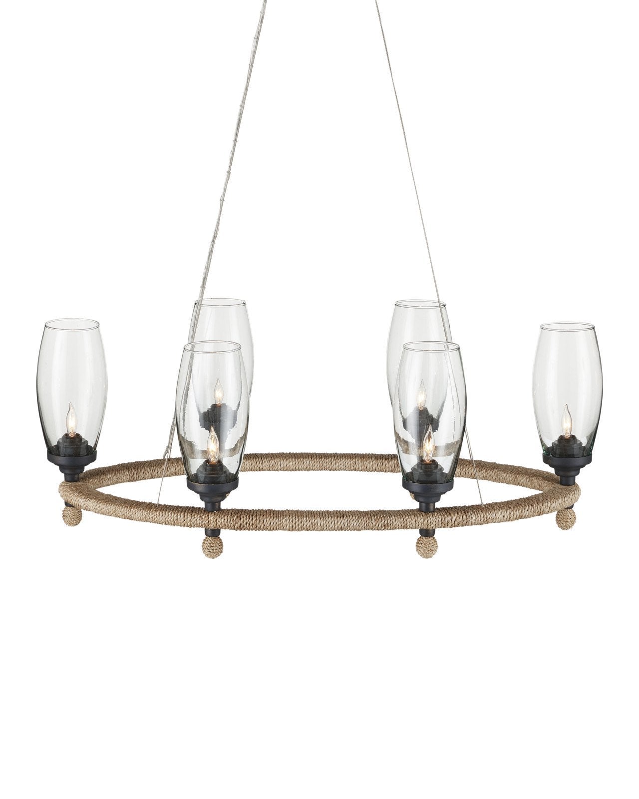 Hightider Glass Oval Chandelier